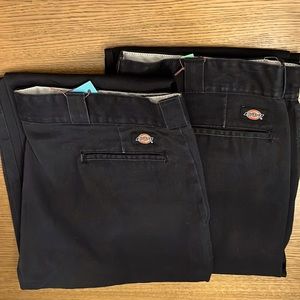 Set of 2 Men’s Black 42 x 31 Dickies 874 Original Fit Work Pants Indestructible